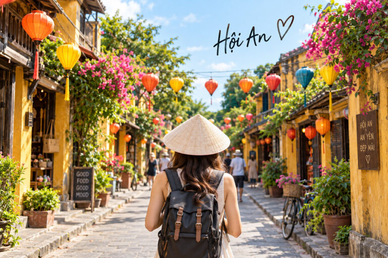 Khách nước ngoài tham quan phố cổ Hội An