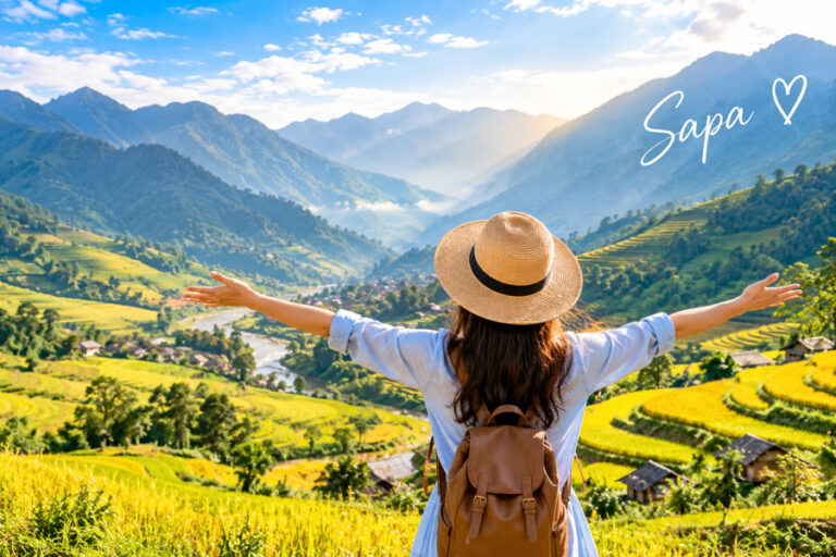 Khách nước ngoài du lịch Sa Pa