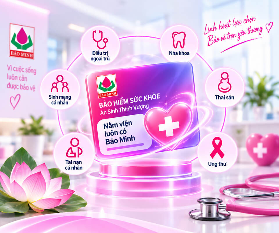 Bảo hiểm sức khỏe An Sinh Thịnh Vượng: nằm viện luôn có, chọn thêm ngoại trú, nha khoa, thai sản, ung thư, tai nạn, sinh mạng
