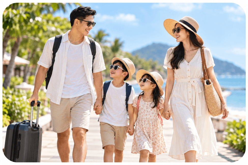 Bảo hiểm du lịch khách lẻ gia đình